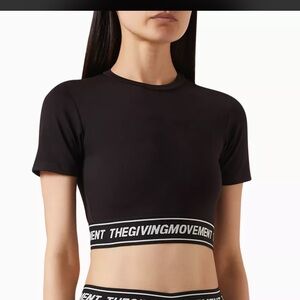 The Giving Movement Logo Waistband Crop